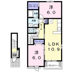 クラール　ブリーゼＡ棟の物件間取画像